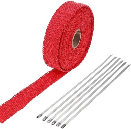 Exhaust Heat Wrap 10M-50MM-1.5MM (RED)